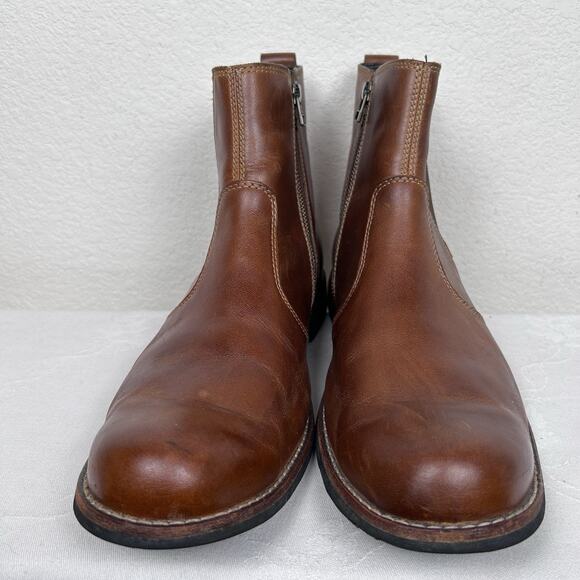 Timberland men's City Casual side zip leather Chelsea boot steampunk athleisure - Picture 2 of 8